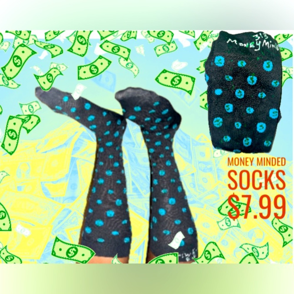 custom Money Socks! A bold fashion statement for the financially savvy.